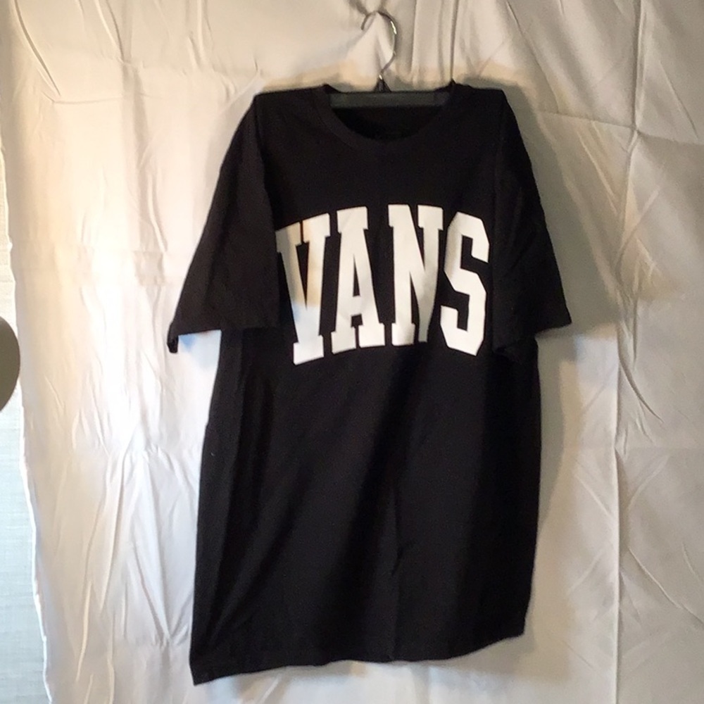 Vans Classic Black Tee with White Logo